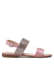 DeeZee Sandały Cm12345 Różowy. Czerwone sandały dziewczęce DeeZee, ze skóry, bez zapięcia. Za 43.99 zł.