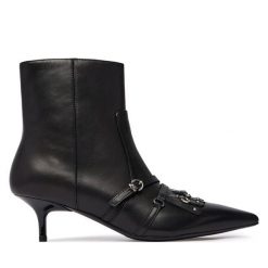 Botki PINKO. Czarne botki damskie Pinko, bez obcasa, na szpilce, bez zapięcia. Za 1,399.00 zł.