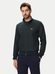 Lacoste Bluza SH1368 Zielony ciemny Regular Fit. Zielone bluzy męskie Lacoste, m, bez wzorów, z bawełny, bez kaptura. Za 839.99 zł.