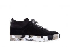 Trampki Sca'viola LWU15 Black, Czarny, Skóra naturalna - 36. Czarne trampki i tenisówki damskie Sca'viola, bez wzorów, z materiału, bez zapięcia. W wyprzedaży za 89.10 zł.