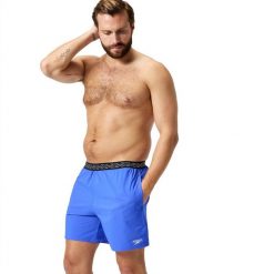 Spodenki szorty męskie kąpielowe Speedo Hyperboom. Niebieskie kąpielówki męskie Speedo, m, bez wzorów, do pływania. Za 263.65 zł.