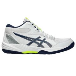 Buty halowe Asics Gel-Task MT 4. Białe buty sportowe męskie Asics, z materiału, bez zapięcia, do siatkówki. W wyprzedaży za 343.50 zł.