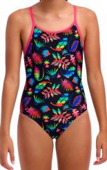 Strój kąpielowy jednoczęściowy FUNKITA Lost Leaf - dziewczęcy. Brązowe stroje kąpielowe dla dziewczynek FUNKITA, bez wzorów, z elastanu. Za 139.99 zł.