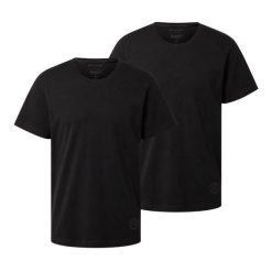 Męska Koszulka Tom Tailor Doublepack Crewneck Tee Black 1037741 29999. Czarne t-shirty męskie Tom Tailor, m, bez wzorów, bez kołnierzyka. Za 89.99 zł.