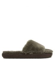EMU Australia Kapcie Mckay W13088 Zielony ciemny. Zielone kapcie damskie Emu Australia, bez wzorów, z wełny. Za 299.99 zł.
