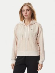 Lacoste Bluza SF7606 Różowy jasny Regular Fit. Czerwone bluzy damskie Lacoste, bez wzorów, z syntetyku, bez kaptura. Za 692.99 zł.