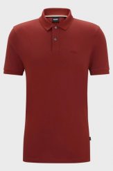 Koszulka Polo męska BOSS Pallas Open Brown regular fit brązowa (50468301-248). Brązowe koszulki polo męskie Boss, m, bez wzorów, sportowe, bez ramiączek. Za 229.00 zł.