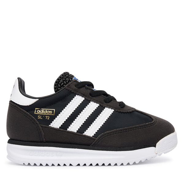Sneakersy adidas. Czarne trampki i tenisówki chłopięce Adidas, bez wzorów, bez zapięcia. Za 173.99 zł.