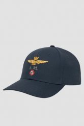 AERONAUTICA MILITARE Granatowa męska czapka z daszkiem. Niebieskie czapki i kapelusze męskie Aeronautica Militare, bez wzorów, eleganckie. W wyprzedaży za 183.99 zł.