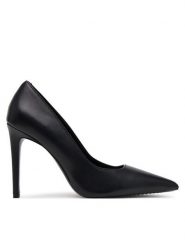 DKNY Szpilki Mickel K1510523 Czarny. Czarne szpilki damskie DKNY, bez wzorów, ze skóry, bez obcasa, bez zapięcia. Za 489.99 zł.