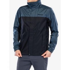 Kurtka przeciwdeszczowa męska Marmot PreCip Eco Jacket. Niebieskie kurtki męskie Marmot, m, bez wzorów, bez kaptura. Za 392.99 zł.