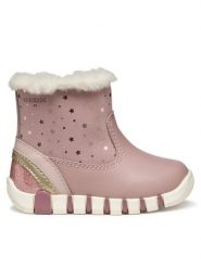 Geox Kozaki B Iupidoo B5658A 0DHBC C8A2U Różowy. Czerwone buty zimowe dziewczęce Geox, bez wzorów, ze skóry, bez zapięcia. Za 199.99 zł.