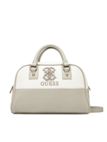 Guess Torebka V5YZ06 WHDW0 Szary. Szare torebki do ręki damskie Guess, z aplikacjami, ze skóry, bez dodatków. Za 279.99 zł.