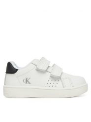 Calvin Klein Jeans Sneakersy Low Cut Velcro Sneaker V1X9-82074-1355 M Biały. Białe buty sportowe chłopięce Calvin Klein Jeans, bez wzorów, z jeansu, bez zapięcia. Za 179.99 zł.