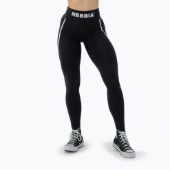 Legginsy NEBBIA My Rules Booty Shaping. Czarne legginsy damskie Nebbia, bez wzorów, na fitness i siłownię. Za 219.99 zł.