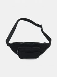 Saszetka nerka z kieszeniami na zamek - czarny. Czarne saszetki męskie Sinsay, sportowe, małe. Za 29.99 zł.