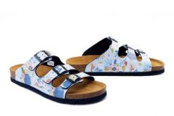 DR. BRINKMANN 700553-51 bleu, klapki damskie. Niebieskie klapki damskie Dr. Brinkmann, bez wzorów, bez obcasa. Za 129.43 zł.