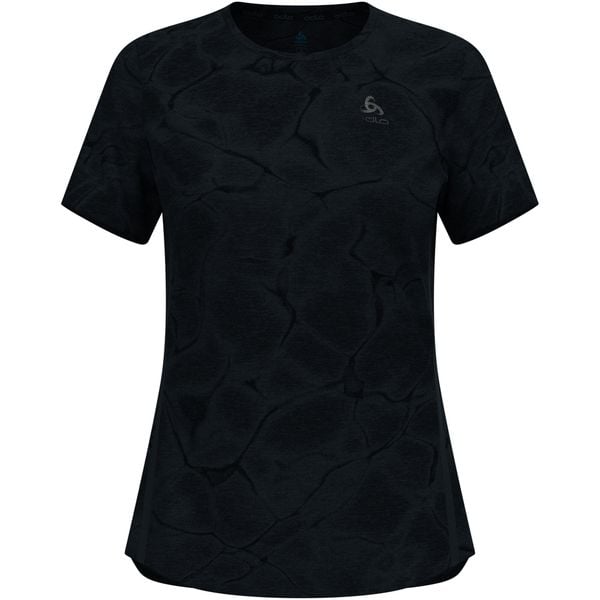 Koszulka damska do biegania ODLO Zeroweight Engineered Chill-Tec. Czarne koszulki sportowe damskie Odlo, l, bez wzorów, z materiału, bez kołnierzyka, bez ramiączek, do biegania. Za 186.99 zł.