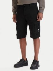 C.P. Company Szorty materiałowe RSCMBE746A005694G Czarny Regular Fit. Czarne szorty męskie C.P. Company, m, bez wzorów, z bawełny. Za 1,039.00 zł.