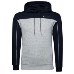Bluza trekking męska Hoodie. Szare bluzy męskie Champion, m, bez wzorów, z bawełny, z kapturem. Za 250.00 zł.