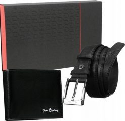 Pierre Cardin Zestaw prezentowy: skórzany portfel i pasek męski Pierre Cardin NoSize. Paski damskie Pierre Cardin, bez wzorów. Za 451.30 zł.