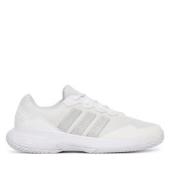 Buty do tenisa adidas. Białe obuwie sportowe damskie Adidas, bez wzorów, tenisowe. Za 319.99 zł.
