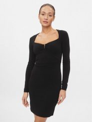 Guess Sukienka codzienna Evelina W4RK53 KC2A2 Czarny Slim Fit. Czarne sukienki damskie Guess, na co dzień, m, z aplikacjami, z syntetyku, bez kołnierzyka, bez ramiączek, proste. Za 219.99 zł.