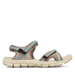 Trekkingi CMP. Zielone sandały damskie CMP, bez wzorów, bez obcasa, bez zapięcia. Za 209.99 zł.