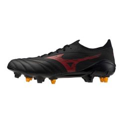 Buty piłkarskie męskie Mizuno Morelia Neo IV Beta Elite Mix SG. Czarne buty sportowe męskie Mizuno, bez zapięcia, do piłki nożnej. Za 908.95 zł.