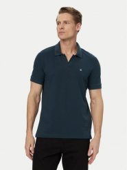 Calvin Klein Jeans Polo LV04RF215G Granatowy Regular Fit. Niebieskie koszulki polo męskie Calvin Klein Jeans, m, bez wzorów, z bawełny, bez ramiączek. Za 329.99 zł.