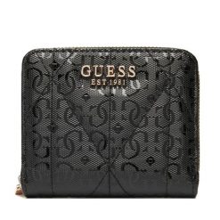 Portfel Guess. Czarne portfele damskie Guess, z aplikacjami. Za 139.99 zł.