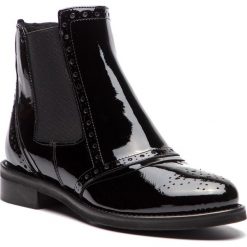 Botki SAGAN - 4001 Czarny Lakier. Kozaki damskie Sagan. W wyprzedaży za 249.00 zł.