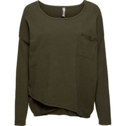 Sweter z założeniem kopertowym bonprix ciemnooliwkowy. Swetry damskie marki KALENJI. Za 99.99 zł.
