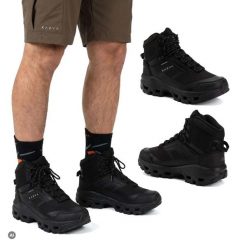 Buty trekkingowe męskie KADVA Obsidian Mid WP. Czarne trekkingi męskie KADVA, na jesień, przed kolano, trekkingowe. Za 299.99 zł.
