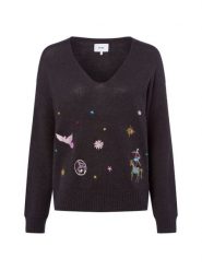 Nümph sweter z dzianiny z zawartością alpaki - Nualmut Kobiety szary, XXL. Szare swetry damskie Nümph, xxl, bez wzorów, z dzianiny, bez kołnierzyka, bez ramiączek, bez kaptura. Za 279.95 zł.