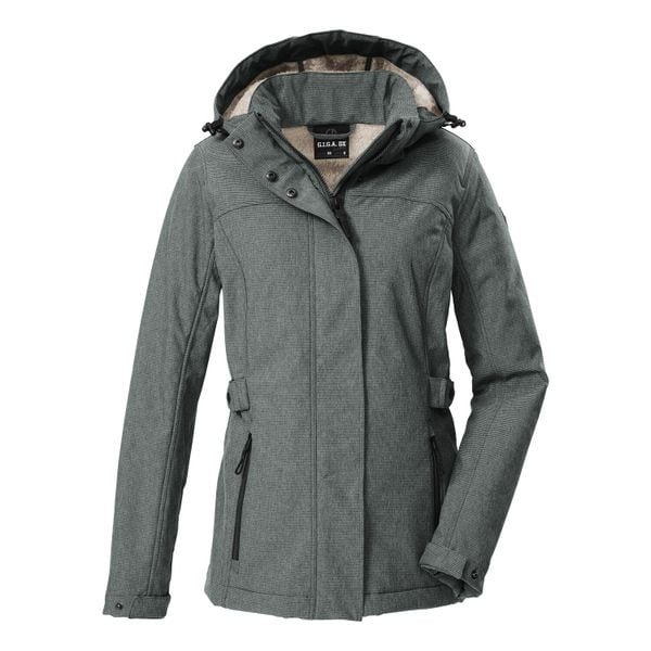 Damska wodoodporna kurtka softshell Killtec GW 35. Szare kurtki damskie GIGA DX, s, bez wzorów, z materiału. Za 622.10 zł.