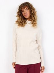 Soyaconcept® sweter z dzianiny - Kanita Kobiety biały, L. Białe swetry damskie l, bez wzorów, z dzianiny, klasyczne, bez kołnierzyka, bez ramiączek, bez kaptura. Za 179.95 zł.