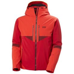 Kurtka narciarska Helly Hansen Kvitfjell. Czerwone kurtki snowboardowe męskie Helly Hansen, m, bez wzorów, bez kaptura, narciarskie. W wyprzedaży za 2,160.00 zł.