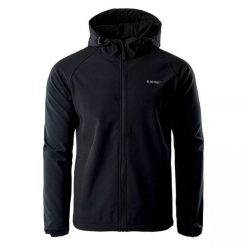 Kurtka męska Softshell Hi-Tec Neti - czarna, Rozmiar M. Czarne kurtki męskie Hi-tec, m, bez wzorów, z materiału, klasyczne, bez kaptura. Za 139.99 zł.