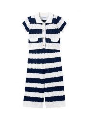 Mayoral Komplet sweter i spodnie materiałowe 3595 Granatowy Regular Fit. Niebieskie spodnie materiałowe dla dziewczynek Mayoral, bez wzorów, z bawełny, bez kołnierzyka, bez ramiączek, bez kaptura. Za 209.99 zł.