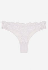 Białe Koronkowe Majtki Stringi z Bawełny Venalora. Białe stringi damskie Born2be, l, bez wzorów, z bawełny. Za 9.99 zł.