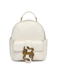 Just Cavalli Plecak 80RA4BA5 ZSA89 Biały. Białe plecaki damskie Just Cavalli, bez wzorów, ze skóry. Za 909.99 zł.