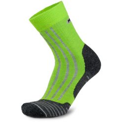 Skarpety trekkingowe męskie Meindl MT6 Men z wełną Merino. Zielone skarpety męskie Meindl, bez wzorów, z wełny. Za 100.99 zł.
