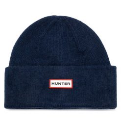 Czapka Hunter. Niebieskie czapki i kapelusze męskie Hunter, na zimę, bez wzorów. Za 69.99 zł.