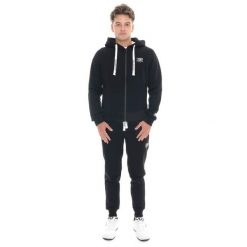 Bluza Herren Winter-Kapuzens z logo Reißverschluss, mała Leone 1947 Logo. Czarne bluzy męskie LEONE 1947 APPAREL, bez wzorów, z bawełny, bez kaptura, na fitness i siłownię. W wyprzedaży za 206.29 zł.