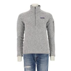 Second life - Kobiecy sweter polarowy z kapturem - Jak nowy. Czarne swetry damskie Patagonia, l, bez wzorów, z polaru, bez kołnierzyka, bez ramiączek, z kapturem. Za 255.56 zł.