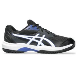 Buty do tenisa Asics Gel-game Gs Clay/oc. Białe obuwie sportowe damskie Asics, bez wzorów, tenisowe. Za 308.50 zł.