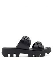 Lasocki Klapki BARI ARC-HANKA-01 Czarny. Czarne klapki damskie Lasocki, bez wzorów, ze skóry, bez obcasa. Za 159.99 zł.