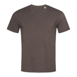 Męska Koszulka Clive Crew Neck Relaxed Fit T-shirt. Brązowe koszulki sportowe męskie Stedman, m, bez wzorów, bez kołnierzyka, bez ramiączek, trekkingowe. Za 64.99 zł.