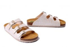 DR. BRINKMANN 700713-81 offwhite, klapki damskie. Brązowe klapki damskie Dr. Brinkmann, bez wzorów, bez obcasa. Za 143.43 zł.